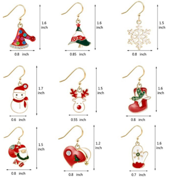 5/$25 All Items $17 & Under Snowmen CHRISTMAS EARRINGS SALE DANGLE Snowman - Picture 3 of 12